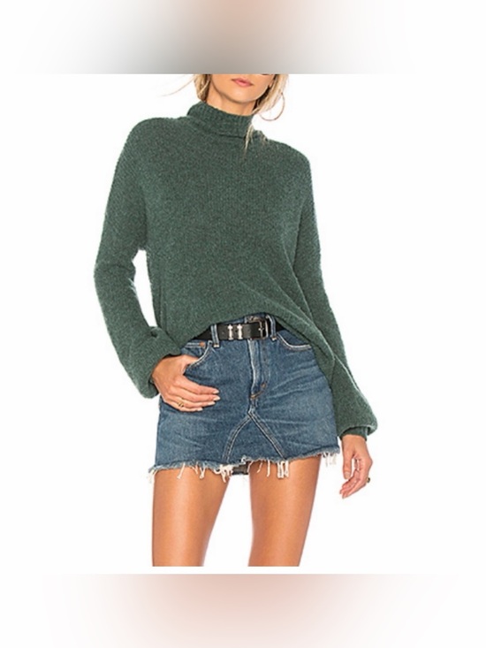 Lovers + Friends Sweaters - Lovers + Friends Mock Turtleneck Sweater in Green Size XS